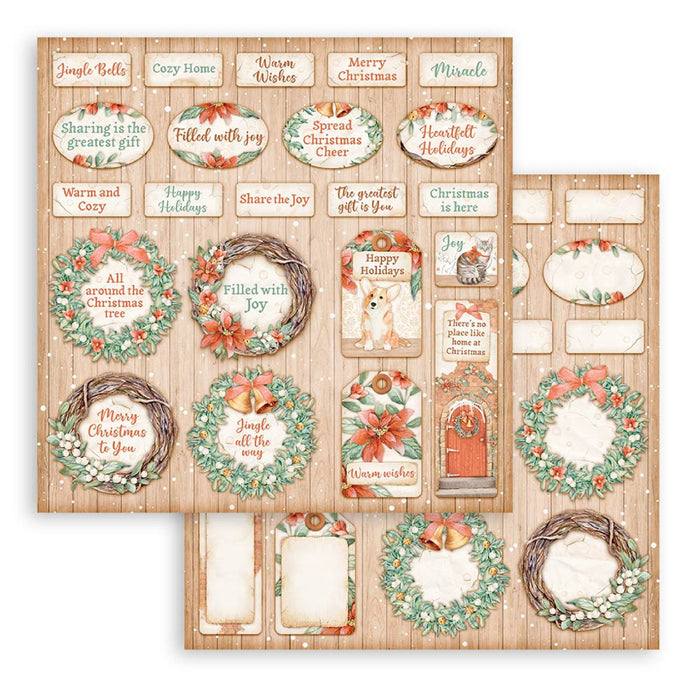 Stamperia All Around Christmas 8" x 8" Scrapbooking Paper Pad