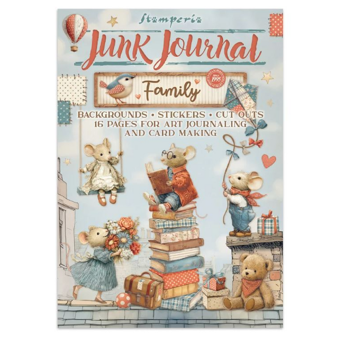 Stamperia Family Junk Journal Stickers Cut-outs Backgrounds