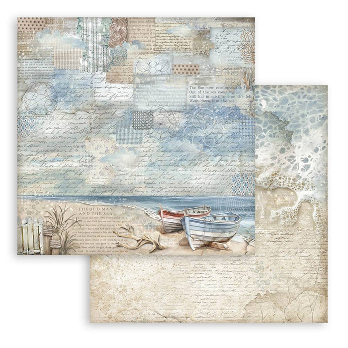Stamperia Silent Sea 12" x 12" Maxi Backgrounds Selection Paper Pad