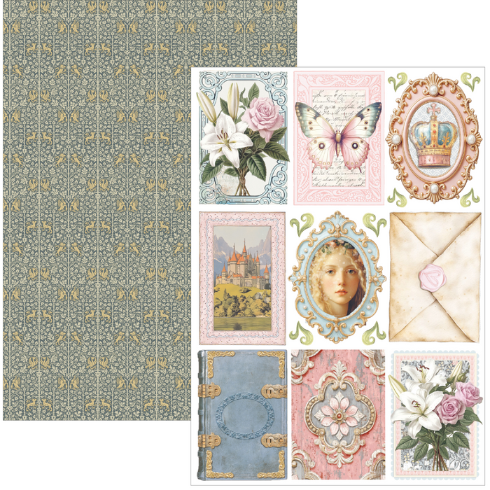 Ciao Bella Paper Courtly Love A4 Scrapbooking Paper Set