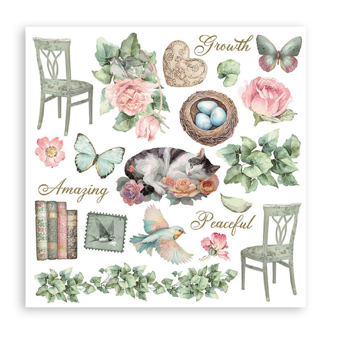 Stamperia House Of Roses Rub On Transfers - Assorted Pack