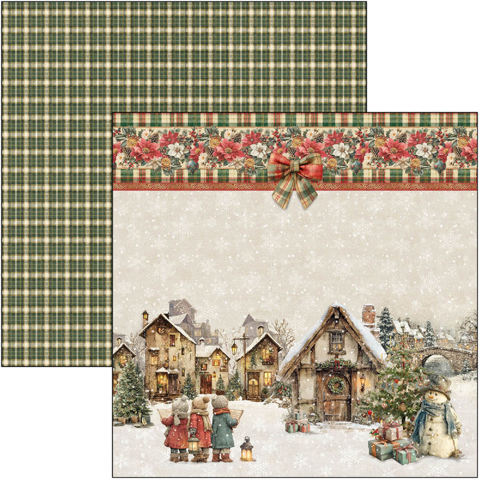 Ciao Bella Paper Merry & Bright 12" x 12" Patterns Scrapbooking Paper Set