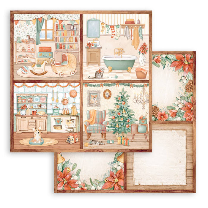 Stamperia All Around Christmas 12" x 12" Scrapbooking Paper Pad