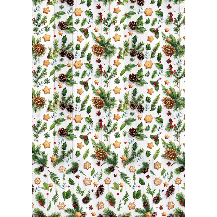 Ciao Bella Hot Cocoa & Holly A5 Mixed Rice Paper 8pc