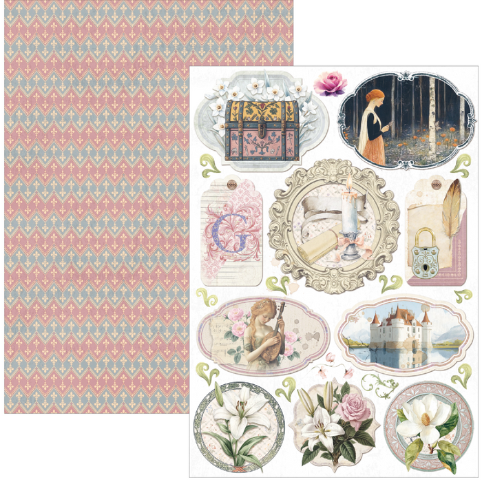 Ciao Bella Paper Courtly Love A4 Scrapbooking Paper Set