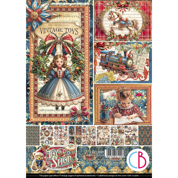 Ciao Bella Paper Toy Shop A4 Scrapbooking Paper Set