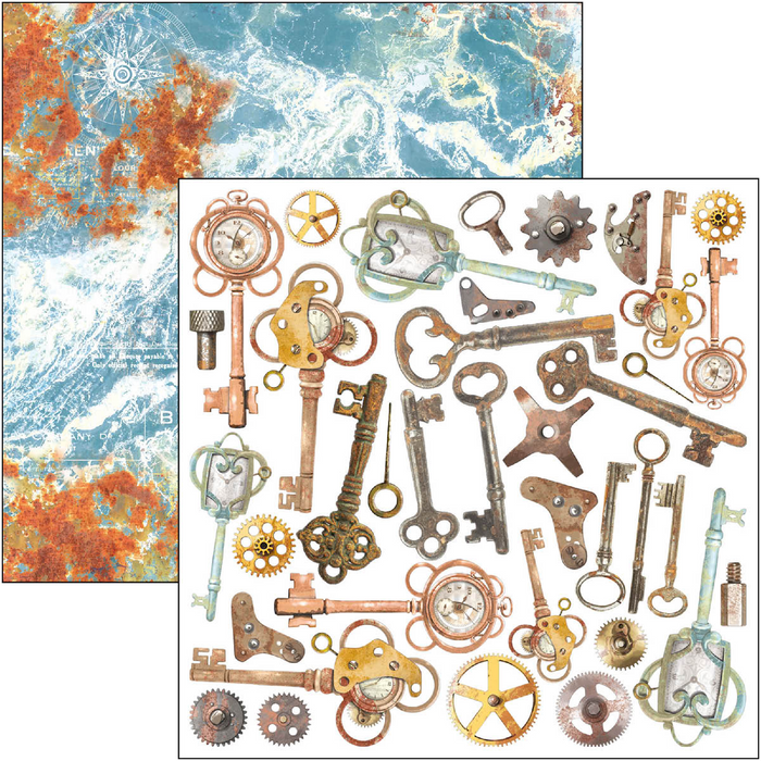 Ciao Bella Coral Reef 6" x 6" Fussy Cut Pad