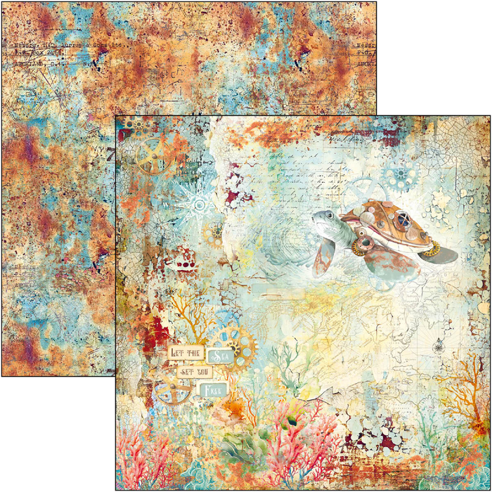 Ciao Bella Coral Reef 8" x 8" Scrapbooking Paper Set