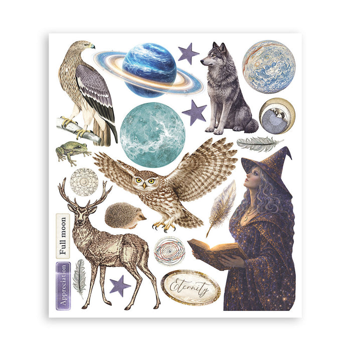 Stamperia Paper Cosmos Infinity Rub On Transfers - Assorted Pack
