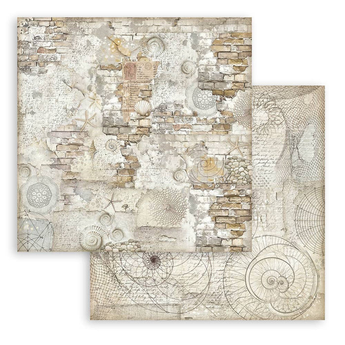 Stamperia Silent Sea 12" x 12" Maxi Backgrounds Selection Paper Pad