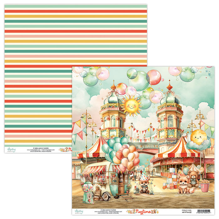 Mintay Playtime 12" x"12 Scrapbooking Paper Set