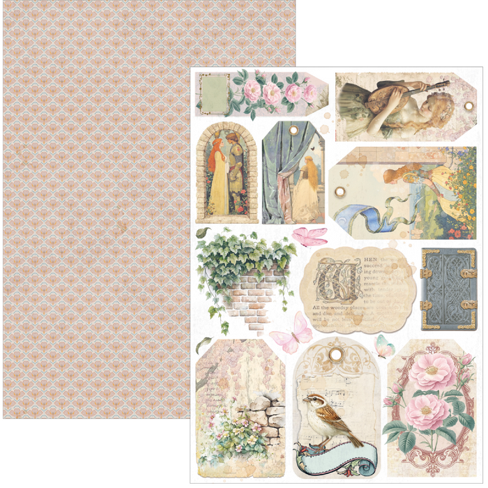 Ciao Bella Paper Courtly Love A4 Scrapbooking Paper Set