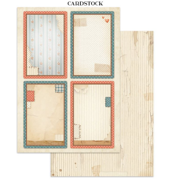 Stamperia Family Junk Journal Stickers Cut-outs Backgrounds