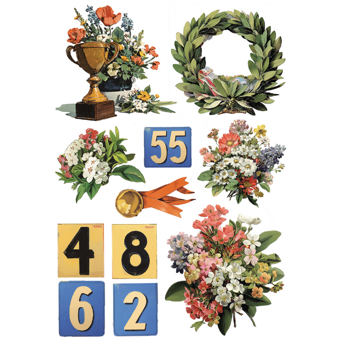 Ciao Bella Sports Days A5 Mixed Rice Paper 8pc