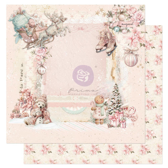 Prima Marketing Christmas Blush  8" x 8" Paper Pad