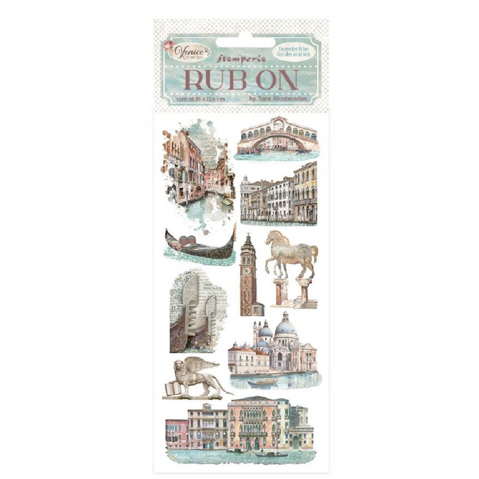 Stamperia Venice City Of Art Rub - On Monuments