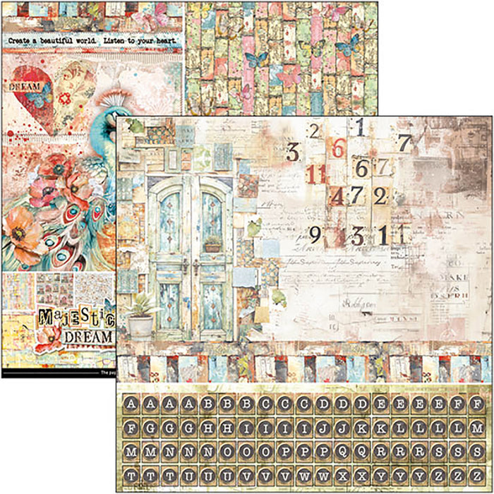 Ciao Bella Paper Majestic Dream 12" x 12" Patterns Scrapbooking Paper Set
