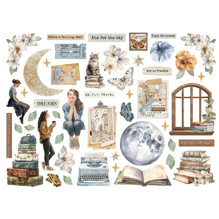 Stamperia Secret Diary Assorted Die Cuts