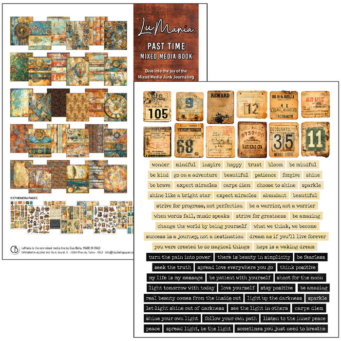 Ciao Bella Past Time A4 Maxi Mixed Media Book