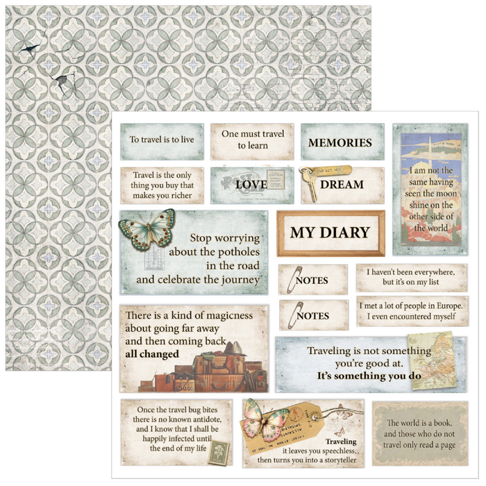 Ciao Bella Eastern Journey 6" x 6" Fussy Cut Pad