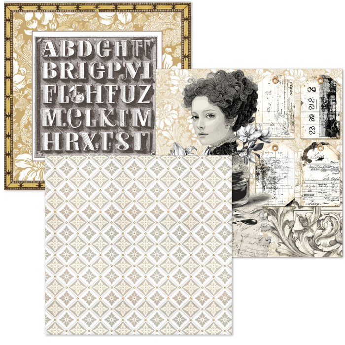 Ciao Bella Typographic Deluxe Paper & Vellum Dual Pack Mixed