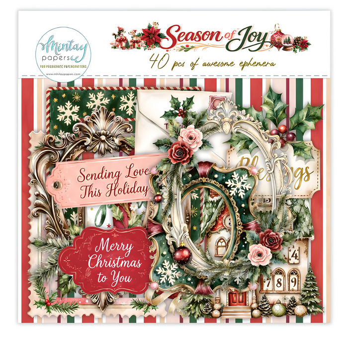 Mintay Season Of Joy Ephemera 40pc