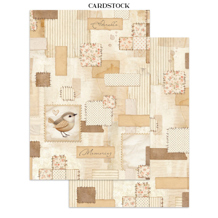 Stamperia Baby Junk Journal Stickers Cut-outs Backgrounds