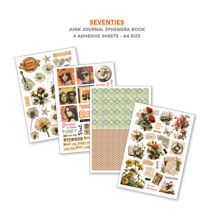 Ciao Bella Paper Seventies A4 Junk Journal & Ephemera Book