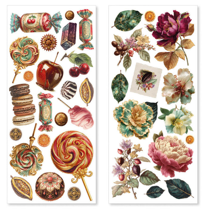 Ciao Bella Paper Chocolate Wanderlust Art Transparent Stickers 5pc