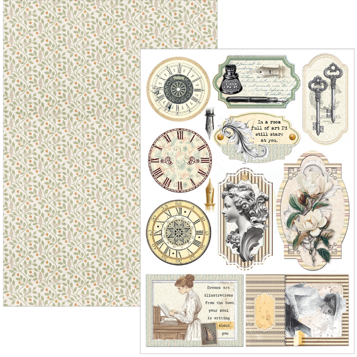 Ciao Bella Typographic A4 Scrapbooking Paper Set