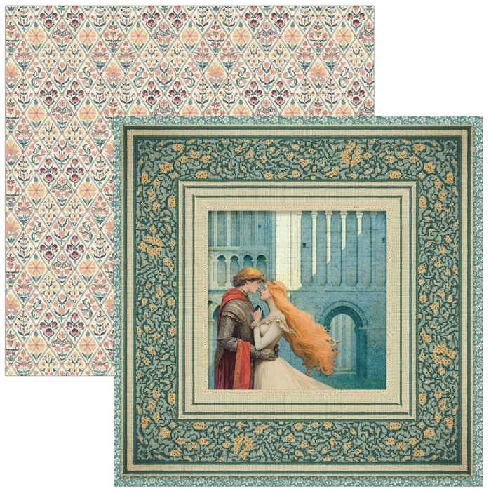 Ciao Bella Paper Courtly Love 8" x 8" Scrapbooking Paper Set