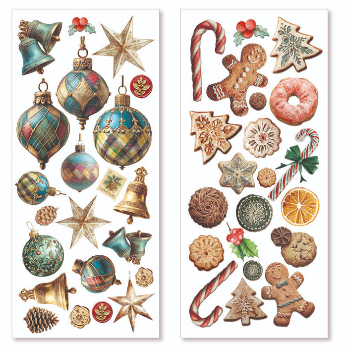 Ciao Bella Paper Merry & Bright Art Transparent Stickers 5pc
