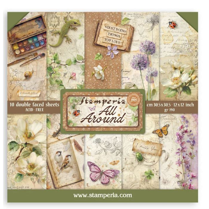 Stamperia All Around 12" x 12" Scrapbooking Paper Pad