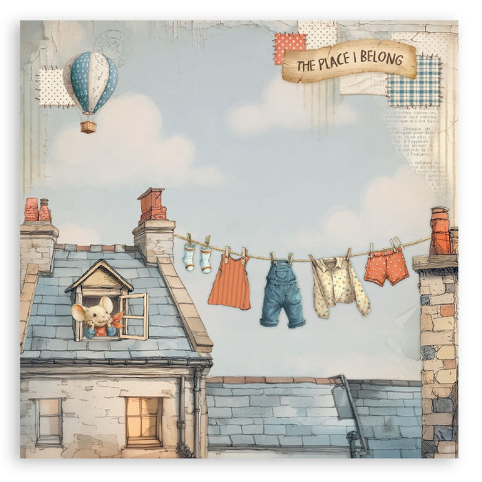 Stamperia Family 8" x 8" Maxi Single Faced Scrapbooking Paper Pad