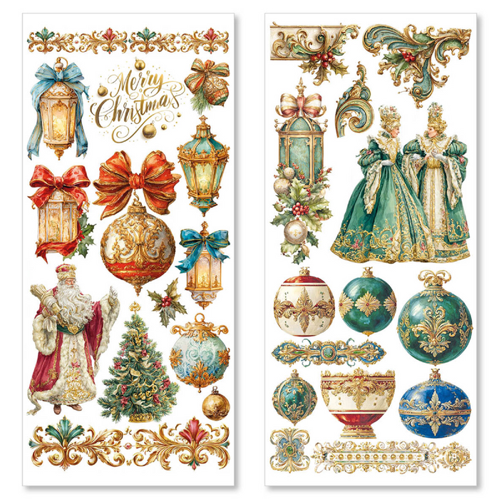 Ciao Bella Eternal Christmas Art Transparent Stickers 5pc