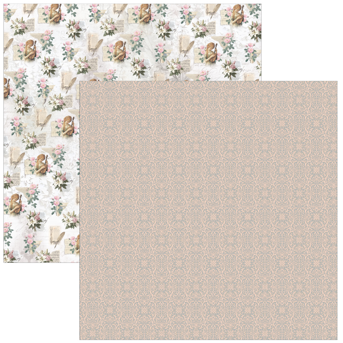 Ciao Bella Paper Courtly Love 12" x 12" Patterns Scrapbooking Paper Set