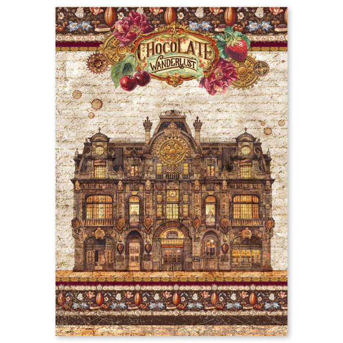 Ciao Bella Paper Chocolate Wanderlust A4 Mixed Rice Paper 4pc