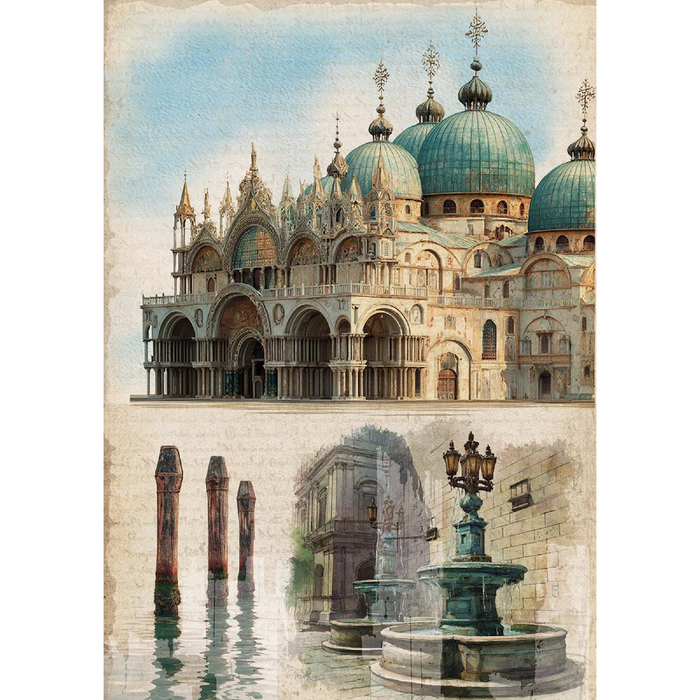Ciao Bella A Walk In Venice A5 Mixed Rice Paper 8pc