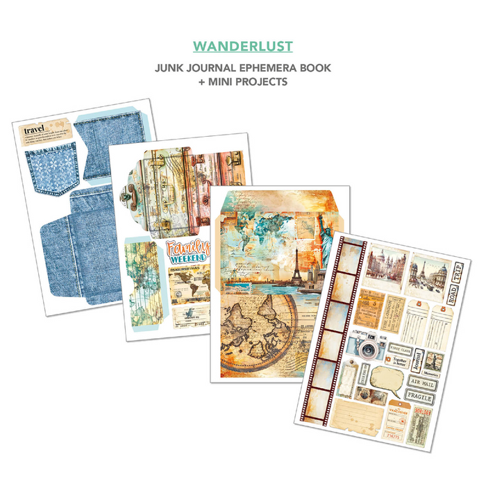 Ciao Bella Wanderlust A4 Junk Journal & Ephemera Book