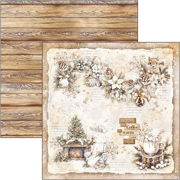 Ciao Bella Paper Winter Season 8" x 8" Scrapbooking Paper Set