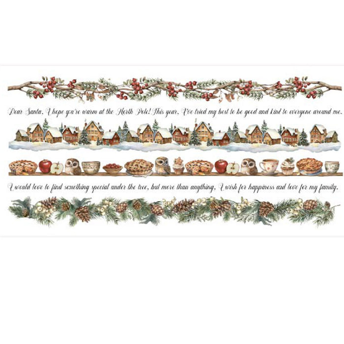 Stamperia The Owl's House Rub - On Stripes