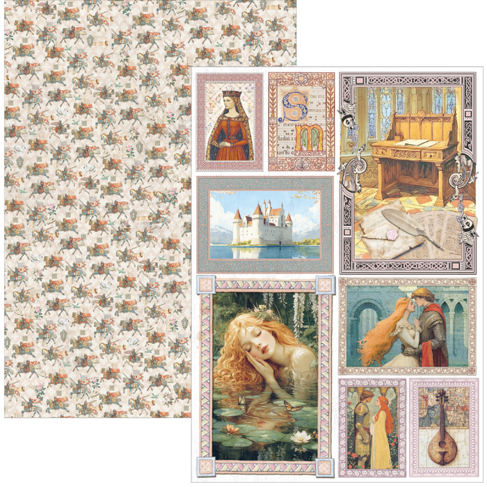Ciao Bella Paper Courtly Love A4 Scrapbooking Paper Set