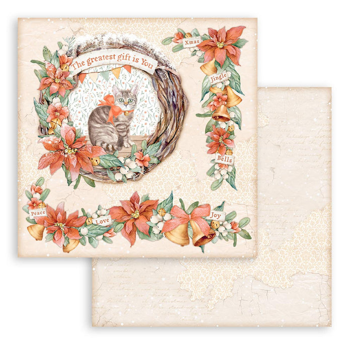 Stamperia All Around Christmas 12 x 12 Scrapbook Paper — Lena Treasure Box