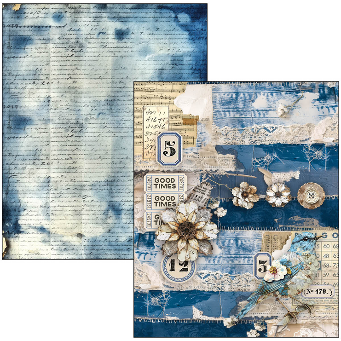 Ciao Bella Urban Blue Denim A4 Maxi Mixed Media Book
