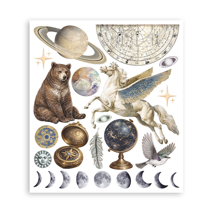 Stamperia Paper Cosmos Infinity Rub On Transfers - Assorted Pack