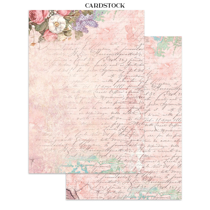 Stamperia Paper Wonderland Junk Journal Stickers Cut-outs Backgrounds
