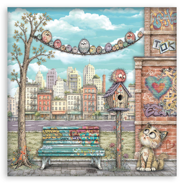 Stamperia Furry Friends 2 12" x 12" Single Faced Maxi Paper Pad