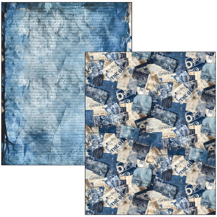 Ciao Bella Urban Blue Denim A4 Maxi Mixed Media Book