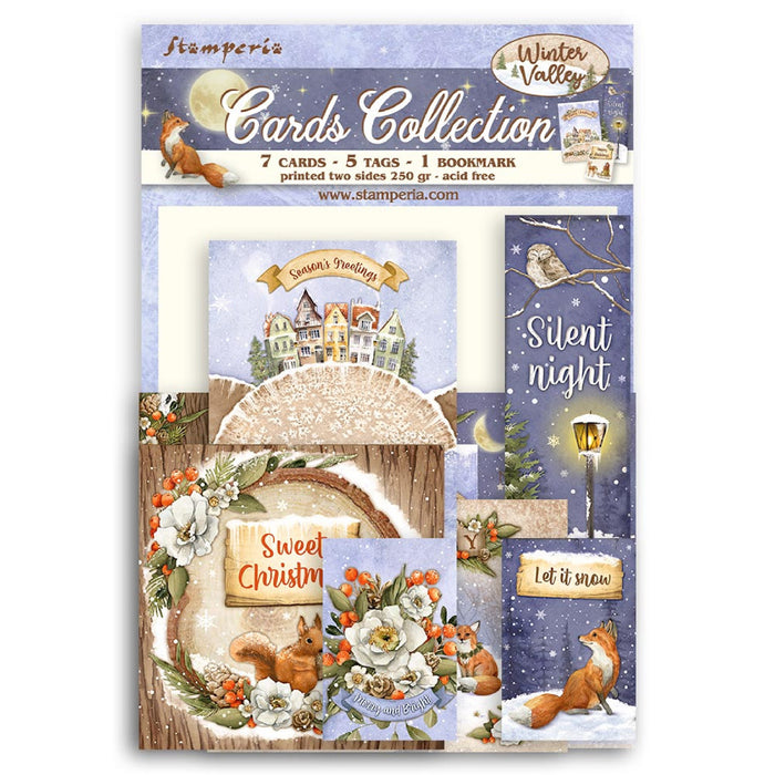 Stamperia Winter Valley Cards Collection