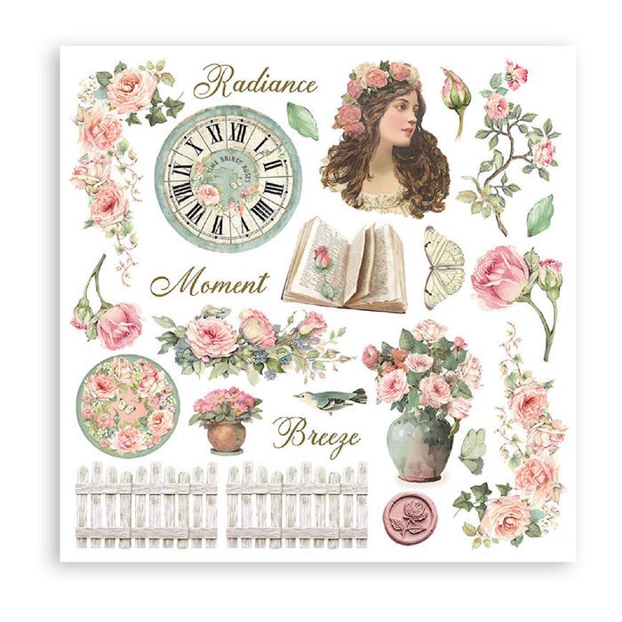 Stamperia House Of Roses Rub On Transfers - Assorted Pack